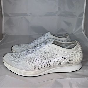 Nike Flyknit Racer ‘Triple White’ men’s size 10.5
